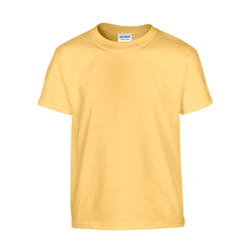 Gildan Childrens/Kids Plain Cotton Heavy T-Shirt - 12-13 Years, Yellow Haze