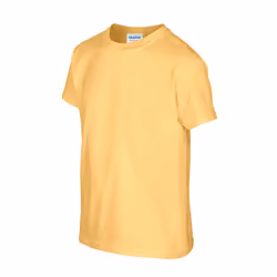 Gildan Childrens/Kids Plain Cotton Heavy T-Shirt - 12-13 Years, Yellow Haze