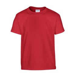 Gildan Childrens/Kids Plain Cotton Heavy T-Shirt - 12-13 Years, Red