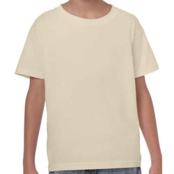 Gildan Childrens/Kids Plain Cotton Heavy T-Shirt - 12-13 Years, Sand