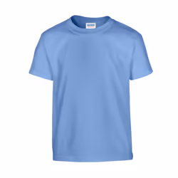 Gildan Childrens/Kids Plain Cotton Heavy T-Shirt - 12-13 Years, Carolina Blue
