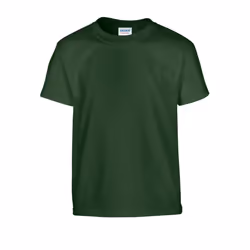 Gildan Childrens/Kids Plain Cotton Heavy T-Shirt - 12-13 Years, Forest