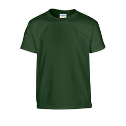 Gildan Childrens/Kids Plain Cotton Heavy T-Shirt - 12-13 Years, Forest