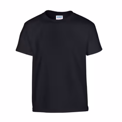 Gildan Childrens/Kids Plain Cotton Heavy T-Shirt - 12-13 Years, Black