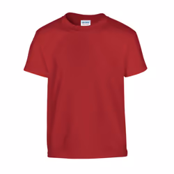 Gildan Childrens/Kids Plain Cotton Heavy T-Shirt - 12-13 Years, Cardinal Red