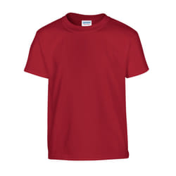 Gildan Childrens/Kids Plain Cotton Heavy T-Shirt - 12-13 Years, Cardinal Red