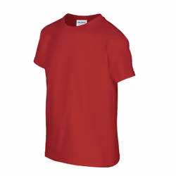 Gildan Childrens/Kids Plain Cotton Heavy T-Shirt - 12-13 Years, Cardinal Red