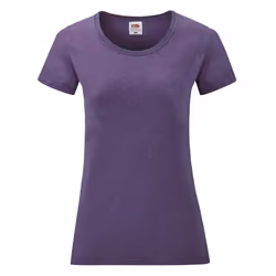 Fruit of the Loom Womens/Ladies Valueweight Heather Lady Fit T-Shirt - 8 UK, Purple