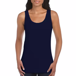 Gildan Womens/Ladies Softstyle Plain Tank Top - 12 UK, Navy
