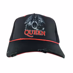 Amplified Unisex Adult Line Art Crest Queen Trucker Cap