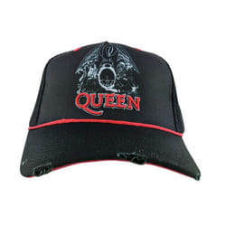 Amplified Unisex Adult Line Art Crest Queen Trucker Cap