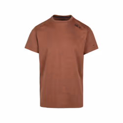 Trespass Mens Doyle DLX Marl T-Shirt - XS, Burnt Orange