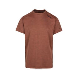 Trespass Mens Doyle DLX Marl T-Shirt - XS, Burnt Orange