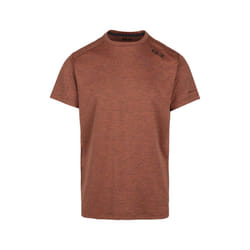 Trespass Mens Doyle DLX Marl T-Shirt - XXL, Burnt Orange