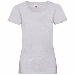 Fruit of the Loom Womens/Ladies Valueweight Heather Lady Fit T-Shirt - XS, Heather Grey