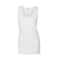 Gildan Womens/Ladies Softstyle Ringspun Cotton Tank Top - 10 UK, White