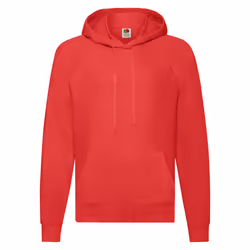 Fruit of the Loom Unisex Adult Lightweight Hooded Sweatshirt - S, Red