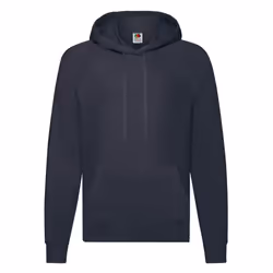 Fruit of the Loom Unisex Adult Lightweight Hooded Sweatshirt - M, Deep Navy
