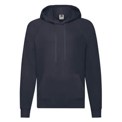 Fruit of the Loom Unisex Adult Lightweight Hooded Sweatshirt - M, Deep Navy