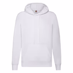 Fruit of the Loom Unisex Adult Lightweight Hooded Sweatshirt - XXL, White