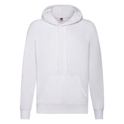 Fruit of the Loom Unisex Adult Lightweight Hooded Sweatshirt - XXL, White