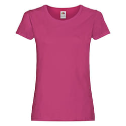 Fruit of the Loom Womens/Ladies Original Lady Fit T-Shirt - S, Fuchsia