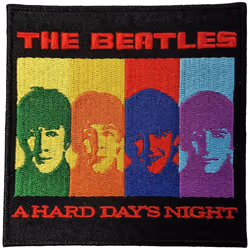 The Beatles A Hard Day's Night Woven Face Iron On Patch