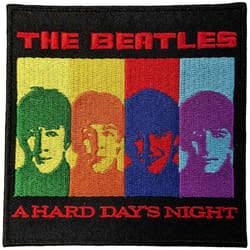 The Beatles A Hard Day's Night Woven Face Iron On Patch