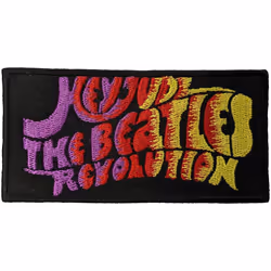 The Beatles Hey Jude/Revolution Woven Iron On Patch
