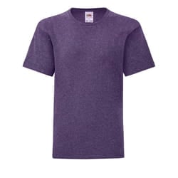 Fruit of the Loom Childrens/Kids Iconic Heather T-Shirt - 12-13 Years, Heather Purple