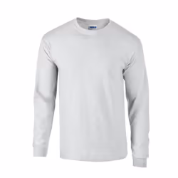 Gildan Unisex Adult Ultra Plain Cotton Long-Sleeved T-Shirt - XL, Ash