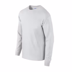 Gildan Unisex Adult Ultra Plain Cotton Long-Sleeved T-Shirt - XL, Ash