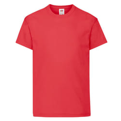 Fruit of the Loom Childrens/Kids Original T-Shirt - 12-13 Years, Red