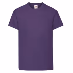 Fruit of the Loom Childrens/Kids Original T-Shirt - 12-13 Years, Purple