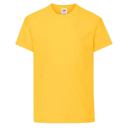 Fruit of the Loom Childrens/Kids Original T-Shirt - 7-8 Years, Sunflower