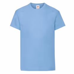 Fruit of the Loom Childrens/Kids Original T-Shirt - 12-13 Years, Sky Blue