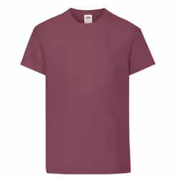 Fruit of the Loom Childrens/Kids Original T-Shirt - 12-13 Years, Burgundy