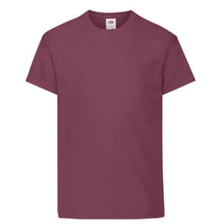 Fruit of the Loom Childrens/Kids Original T-Shirt - 12-13 Years, Burgundy