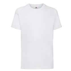 Fruit of the Loom Childrens/Kids Value Cotton T-Shirt - 3-4 Years, White