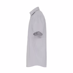 Premier Mens Poplin Stretch Short-Sleeved Shirt - XS, Silver