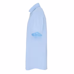 Premier Mens Poplin Stretch Short-Sleeved Shirt - XS, Pale Blue