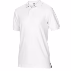 Gildan Mens Premium Double PiquÃ© Polo Shirt - XXL, White