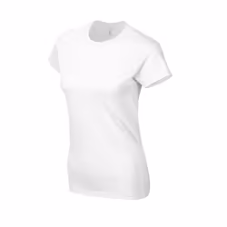 Gildan Womens/Ladies Ringspun Cotton Soft Touch Fitted T-Shirt - 8 UK, White