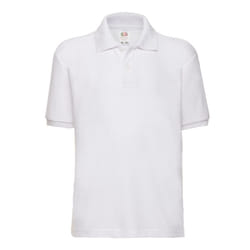 Fruit of the Loom Childrens/Kids PiquÃ© Polo Shirt - 12-13 Years, White