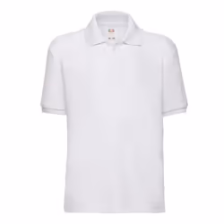 Fruit of the Loom Childrens/Kids PiquÃ© Polo Shirt - 14-15 Years, White