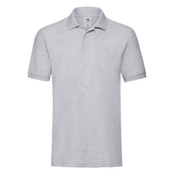 Fruit of the Loom Mens Premium Heather Polo Shirt - XL, Heather Grey