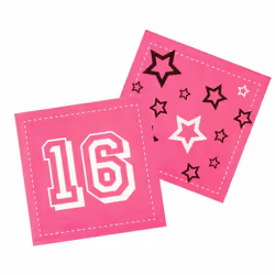 Boland Sweet 16 Paper Disposable Napkins (Pack of 12)