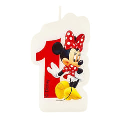 Disney Cafe Minnie Mouse 1st Birthday Candle