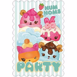 Num Noms Card Invitations (Pack of 8)
