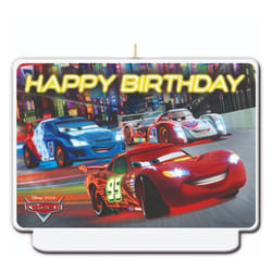 Cars Neon Birthday Candle